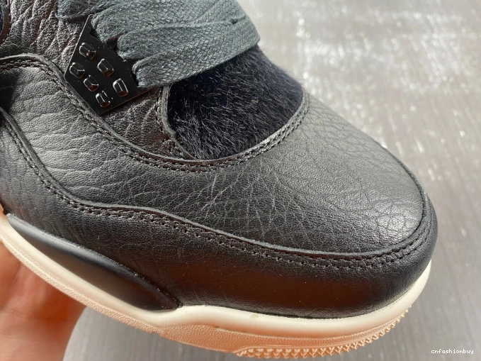 Retro Jordan Hair 819139-010 4 Pony Black 0814